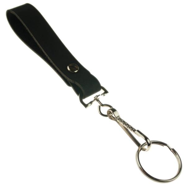 Genuine Leather Belt Strap Key Holder Rivet