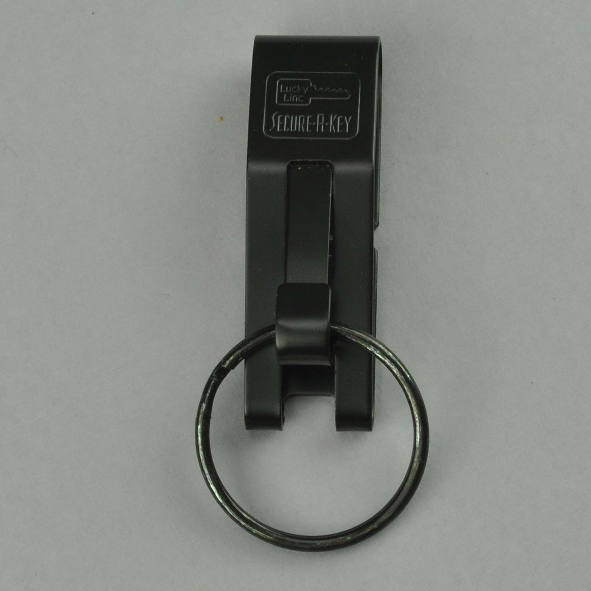 Extra Wide SecureAKey Belt Key Holder Slip On Belt Black