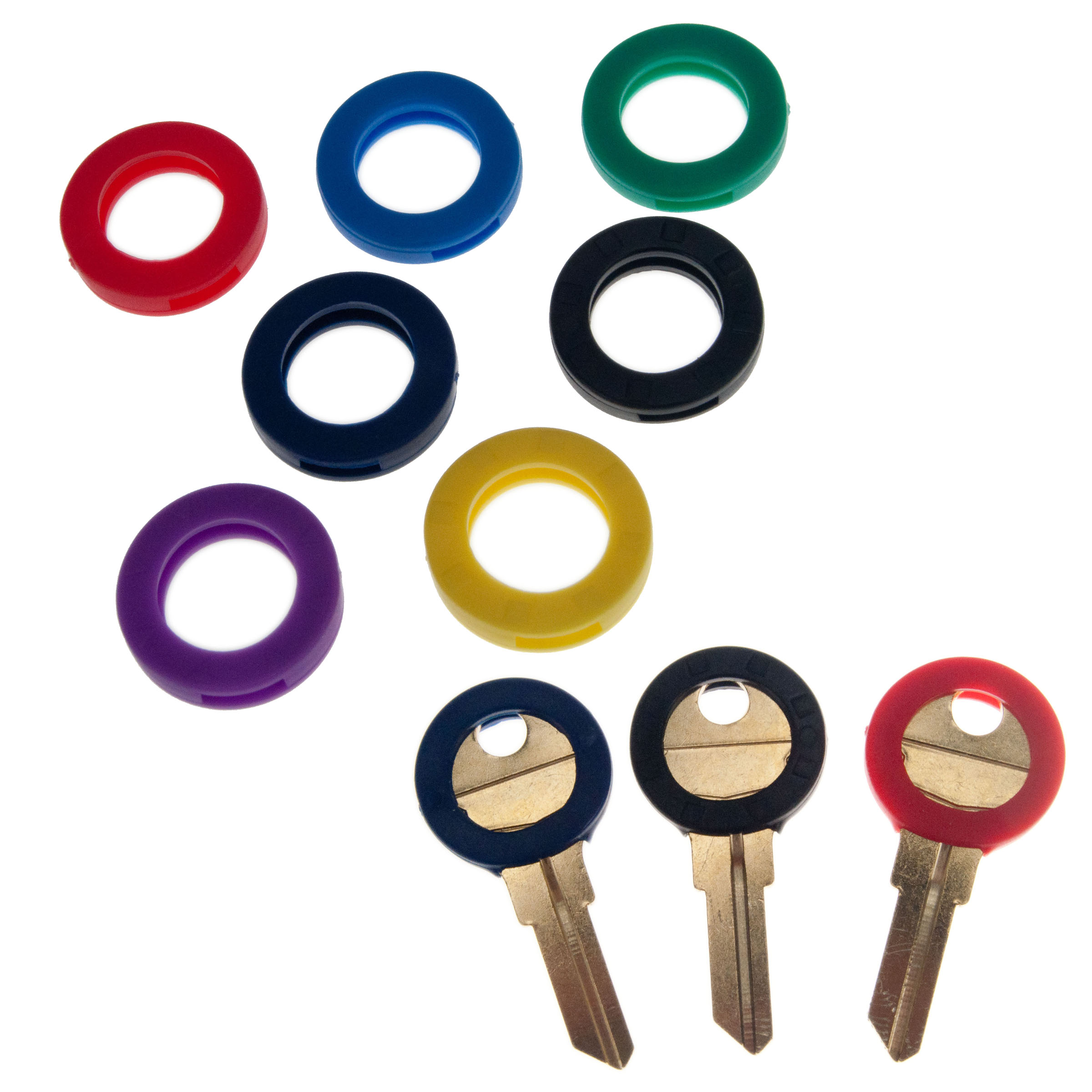 Small Key Identifier Ring Individual by Color