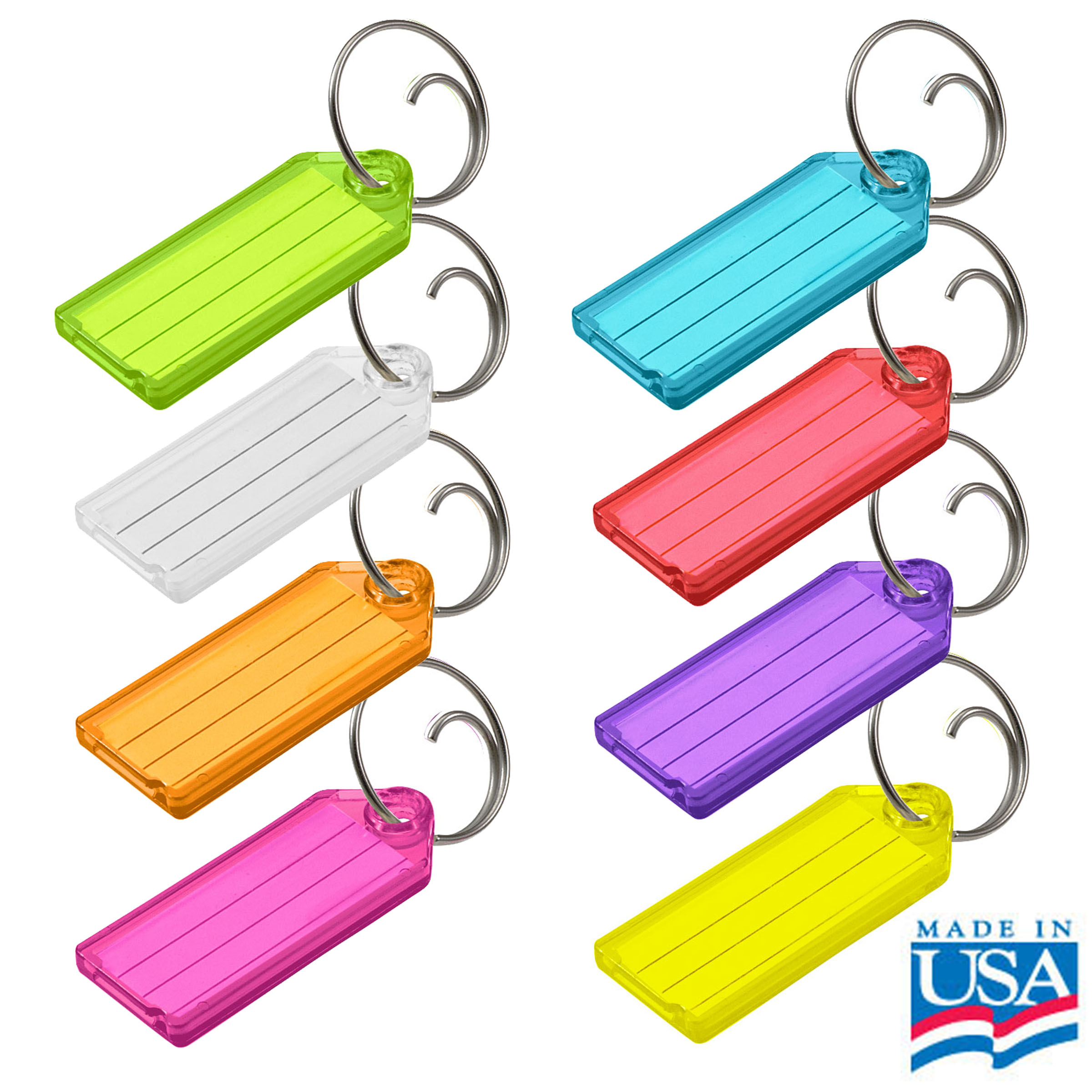 Standard Key Tag with Tang Ring