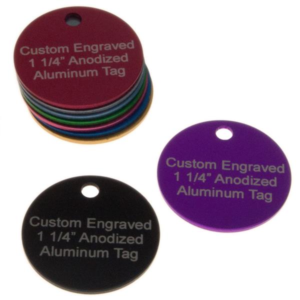 Keyring Com The Leading Retailer Of Key Rings Keychains 1 4 Inch Round Aluminum Tag Custom Engraved