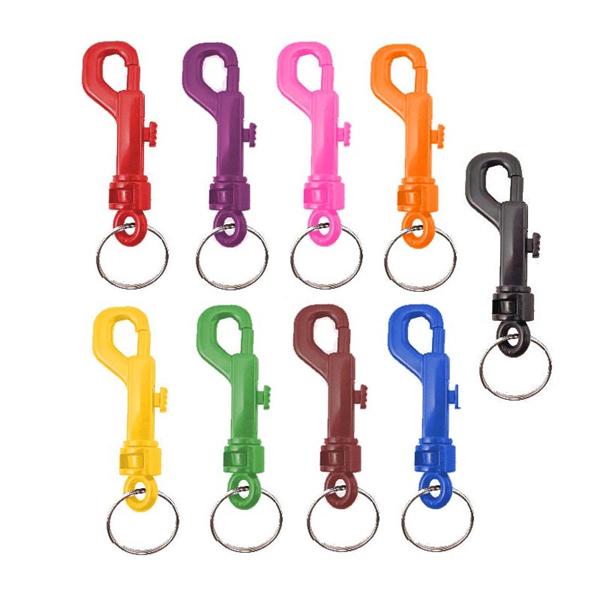 Plastic Snap Clip Keychains