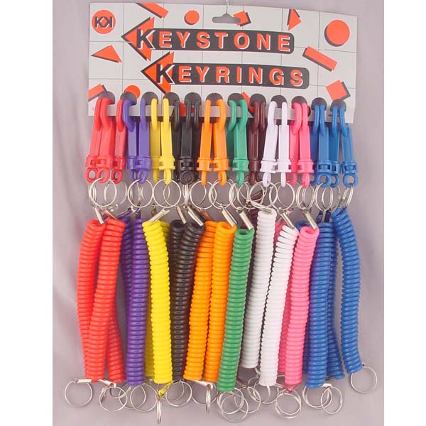 Plastic Snap Clip with Extendable Coil