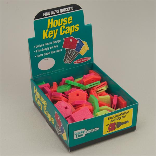 House Shape Key Identifier Caps USA MADE 100/Box NEON Colors