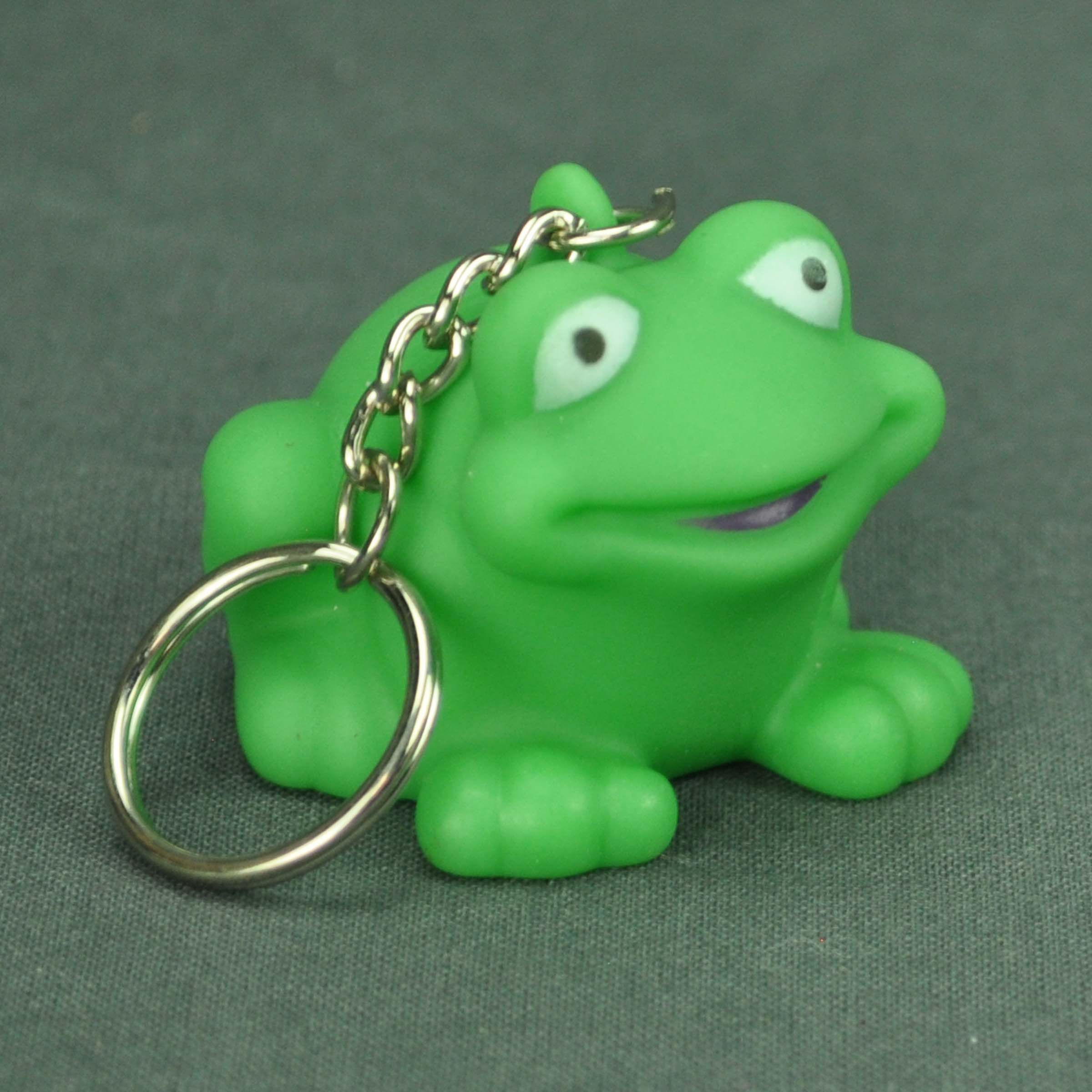 Rubber Frog Key Chain