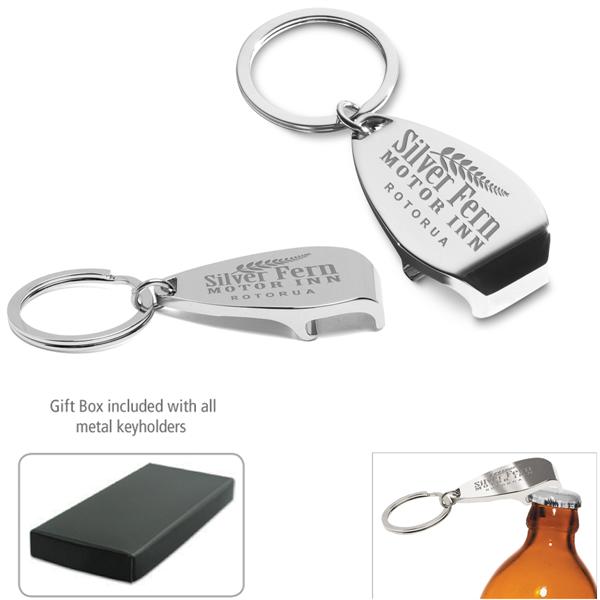 Wide Chrome Metal Bottle Opener Keychain Engraved Metal Bottle Opener Keychain Engraved