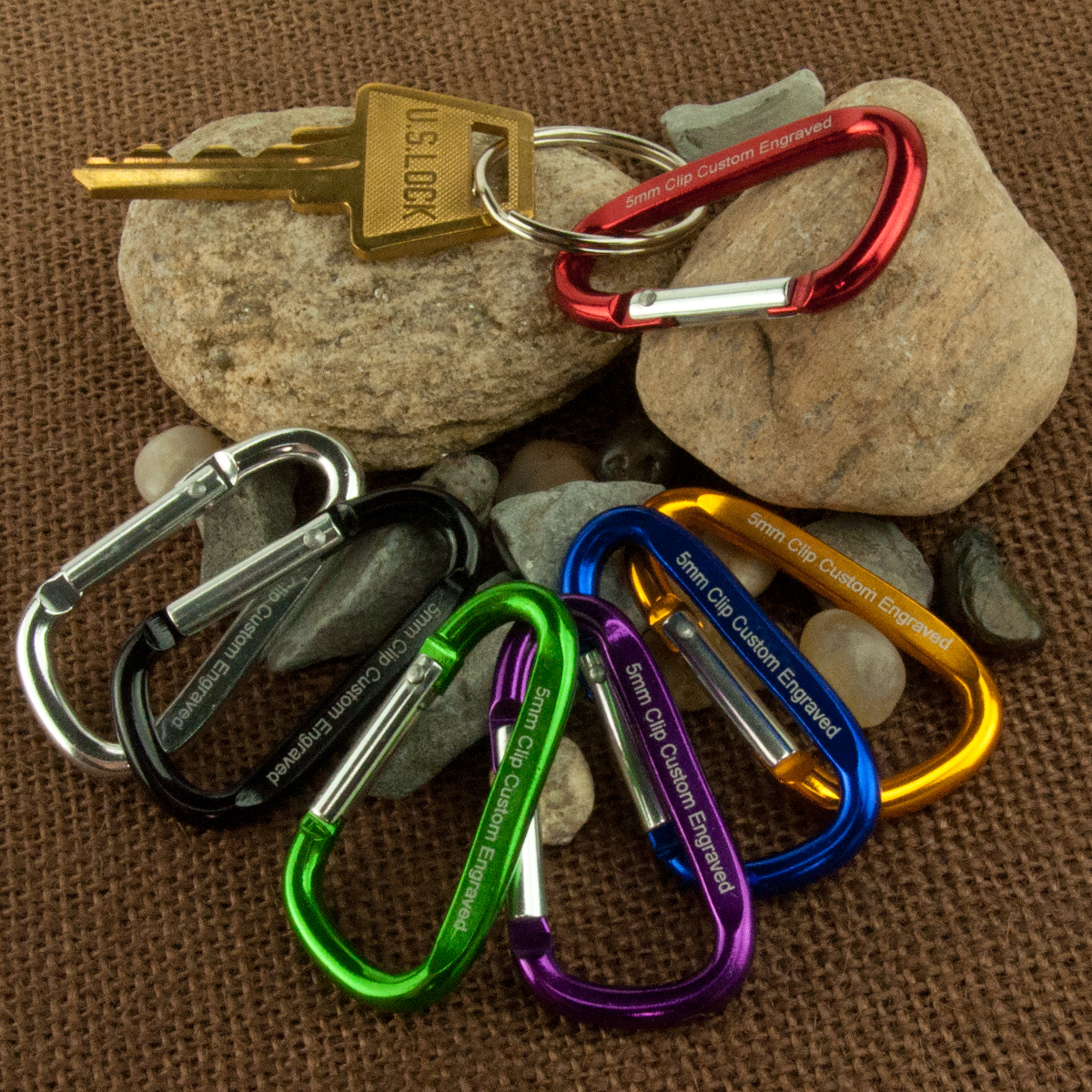 Small Carabiner with Custom Engraving