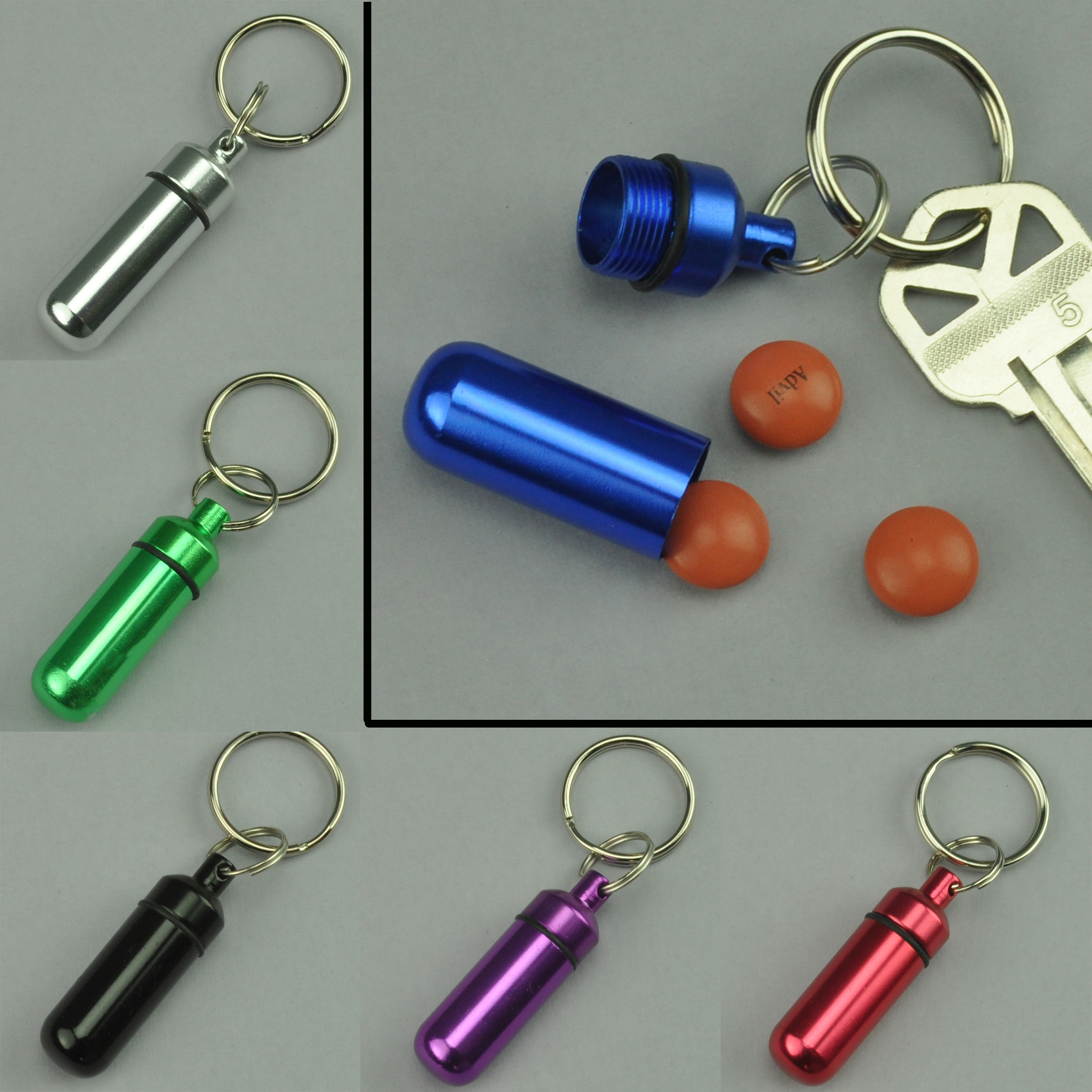 Photo Keychain Walgreensl015 Round White Pill - b5f3hyg