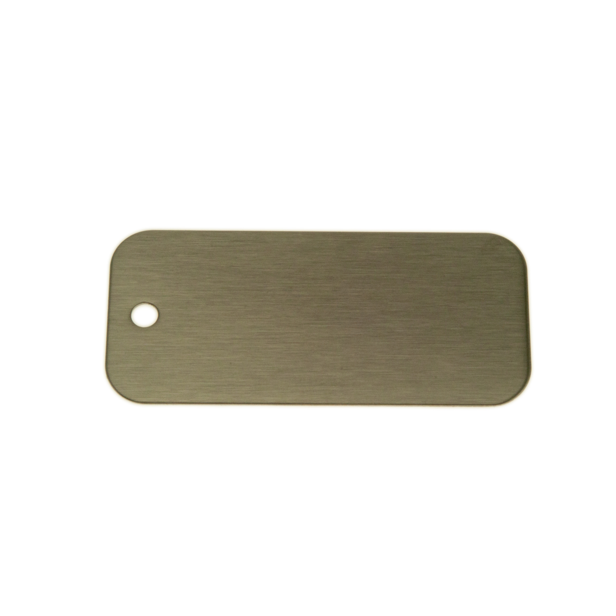 Stainless Steel Tag 1.125 Inch x 2.5 Inch BLANK