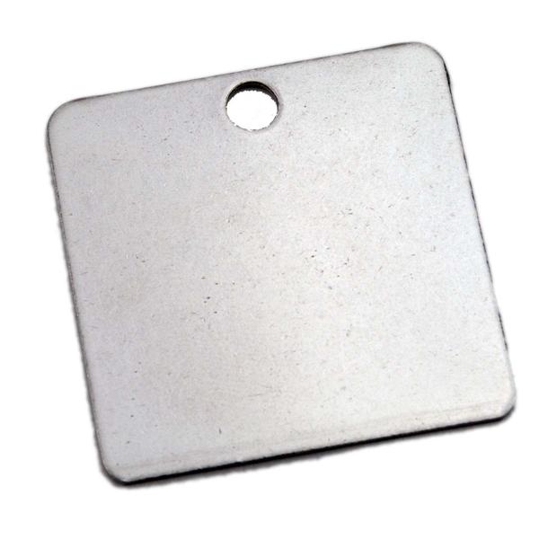 Stainless Steel Square Key Tag 1.5 Inch