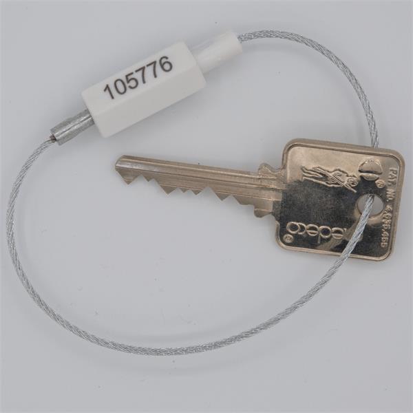 PushLock Permanent Cable Key Ring