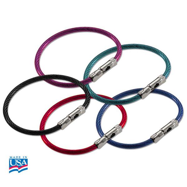 FlexOLoc Cable Key Ring with BallKnob and Socket Closure