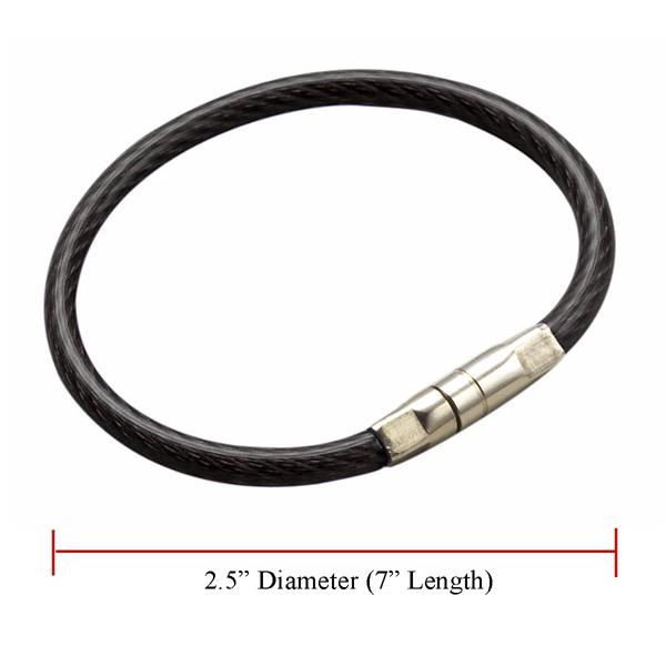 Twisty Twist Lock Flexible Coated Cable Key Ring