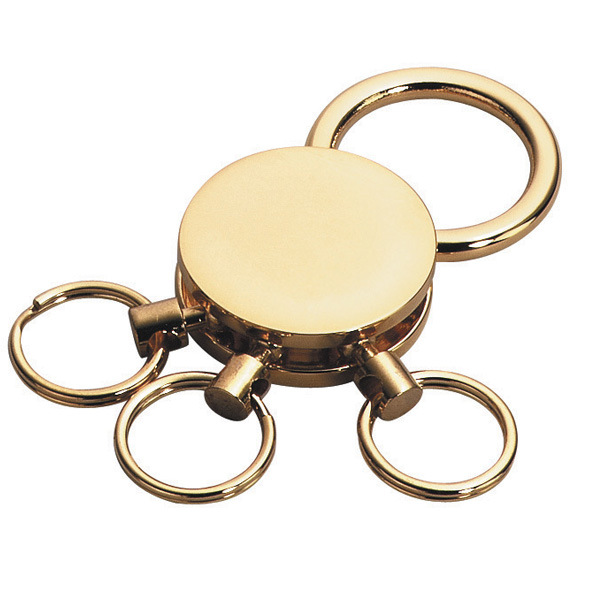 Custom Engraved Brass Circle with 3 Removable Rings