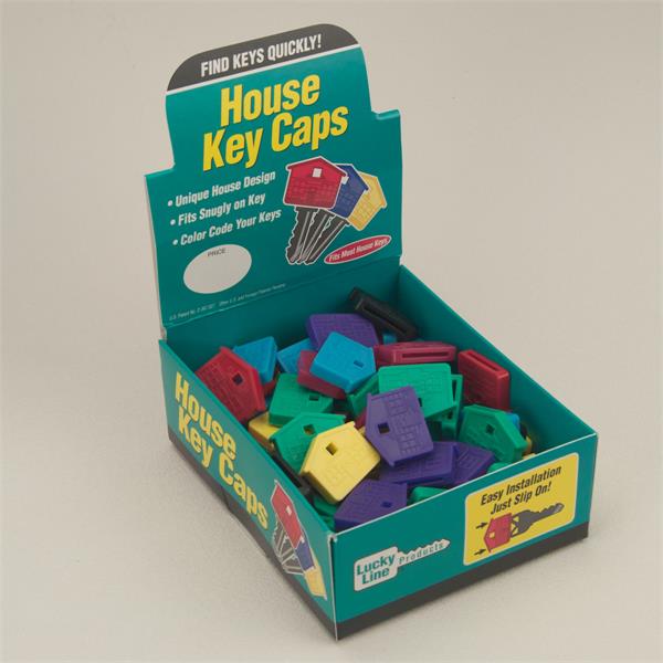 House Shape Key Identifier Caps USA MADE 100/Box Standard Colors